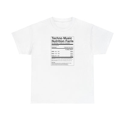 Techno Nutritional Facts T-shirt