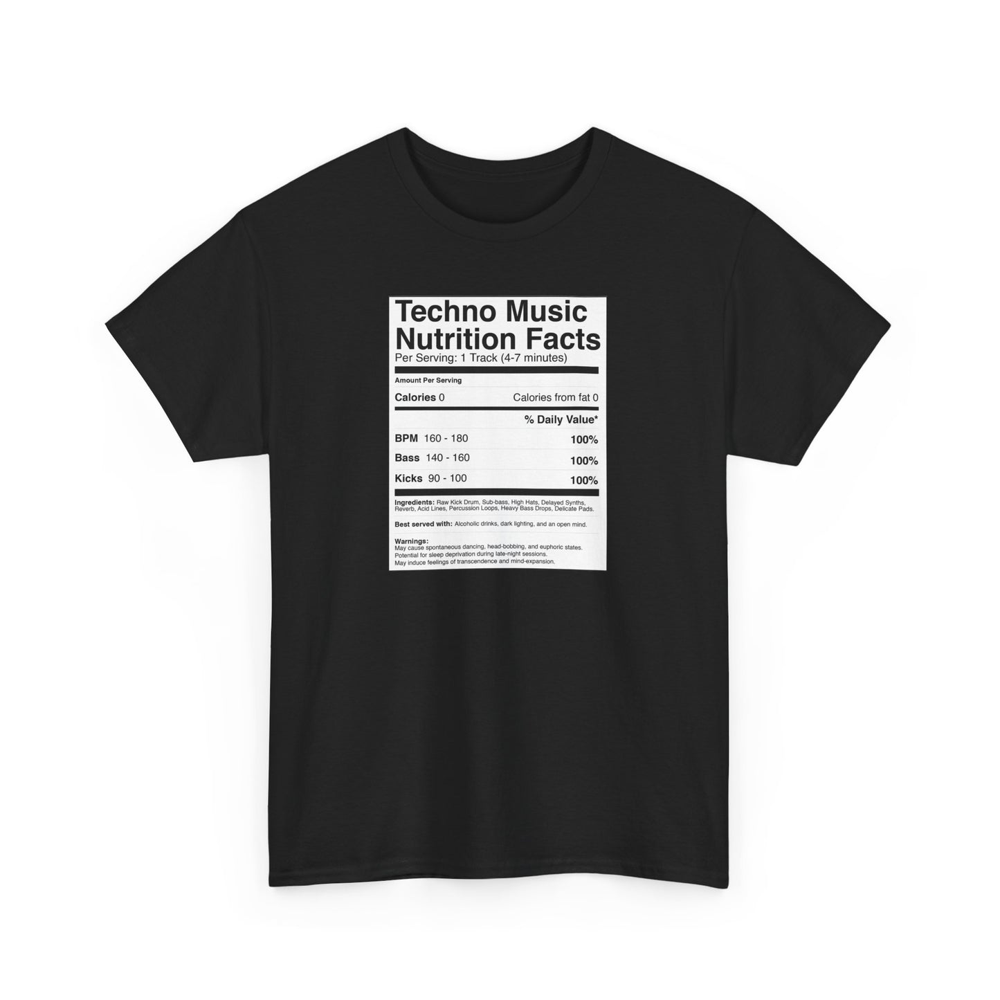 Techno Nutritional Facts T-shirt