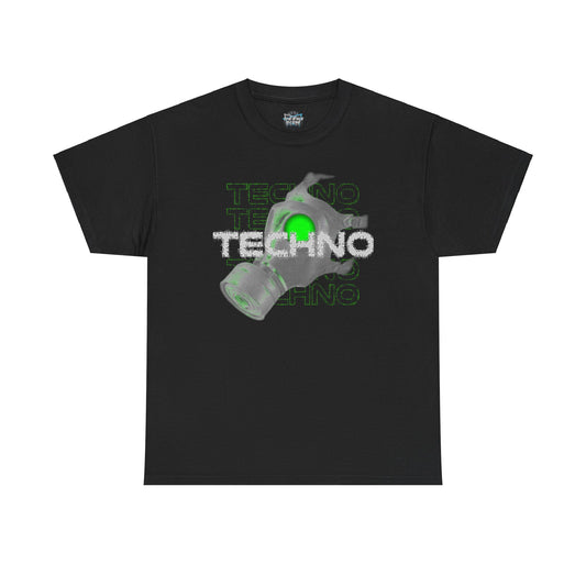 Techno gas mask T-shirt